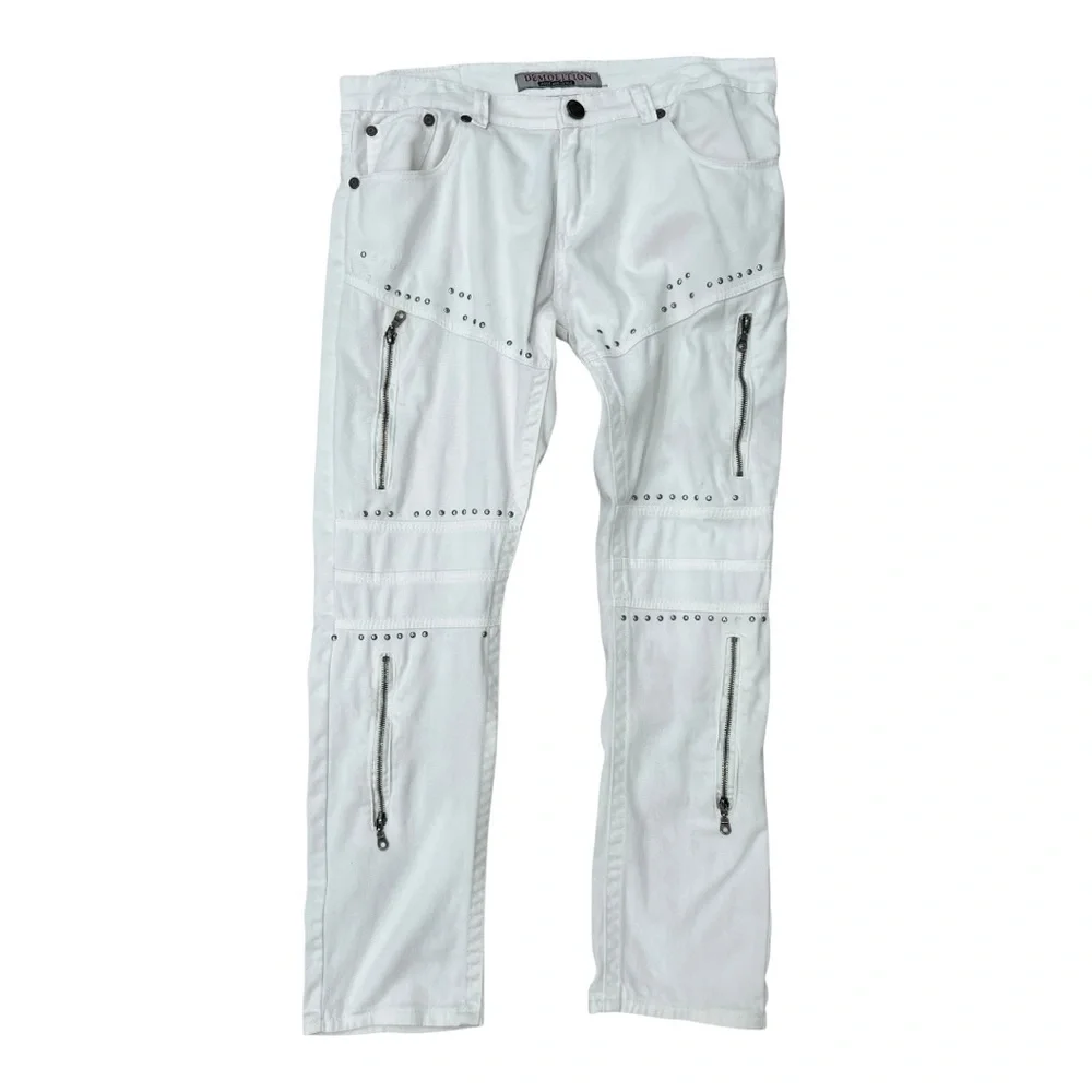Demolition Men's Relaxed Fit Jeans - White in size 36 Waist 28.5 Inseam Reg Rise